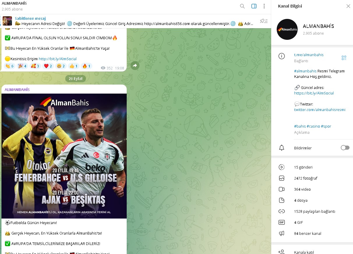 Almanbahis Telegram